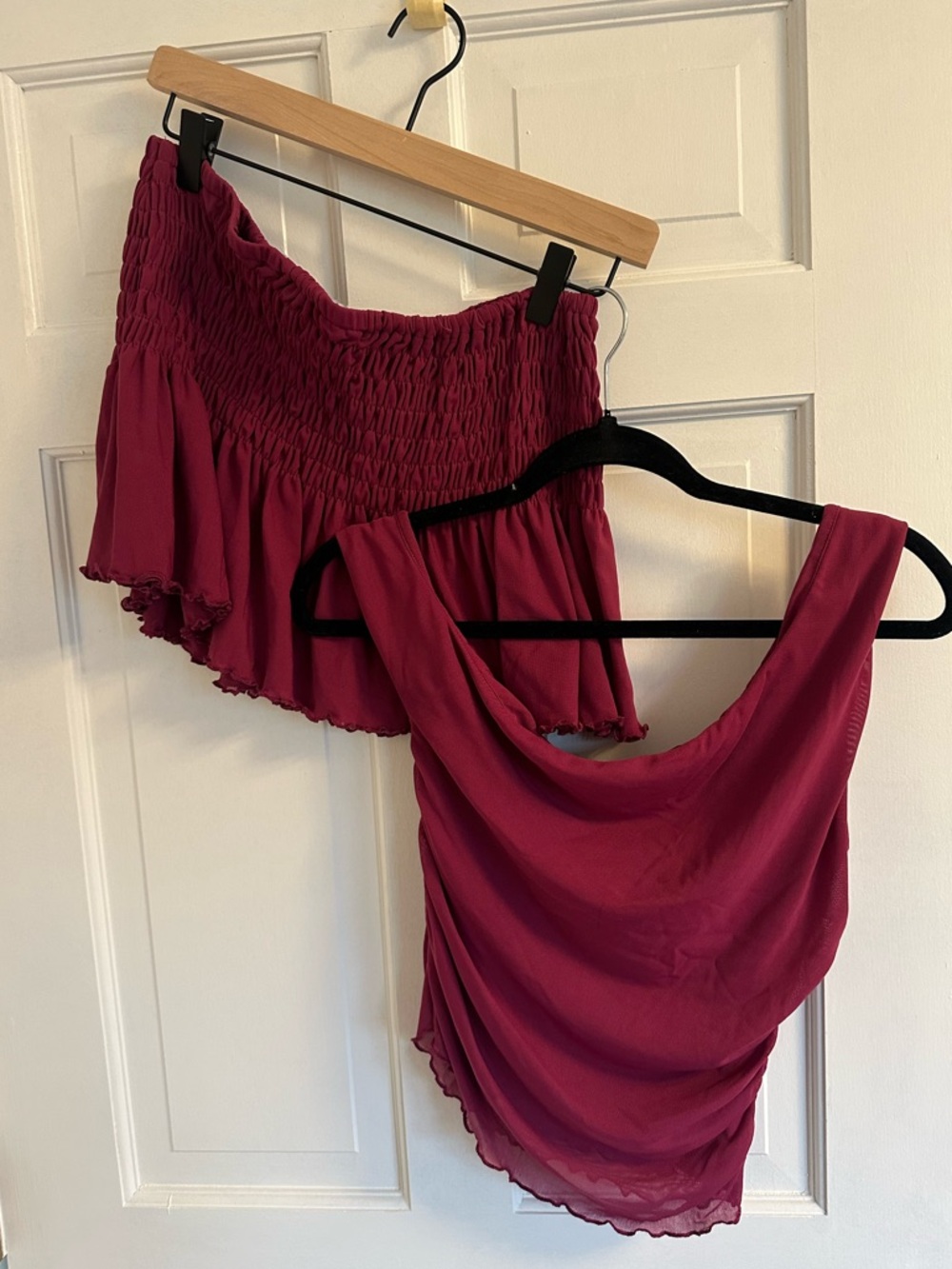Magenta Cowl Neck Sleeveless Top